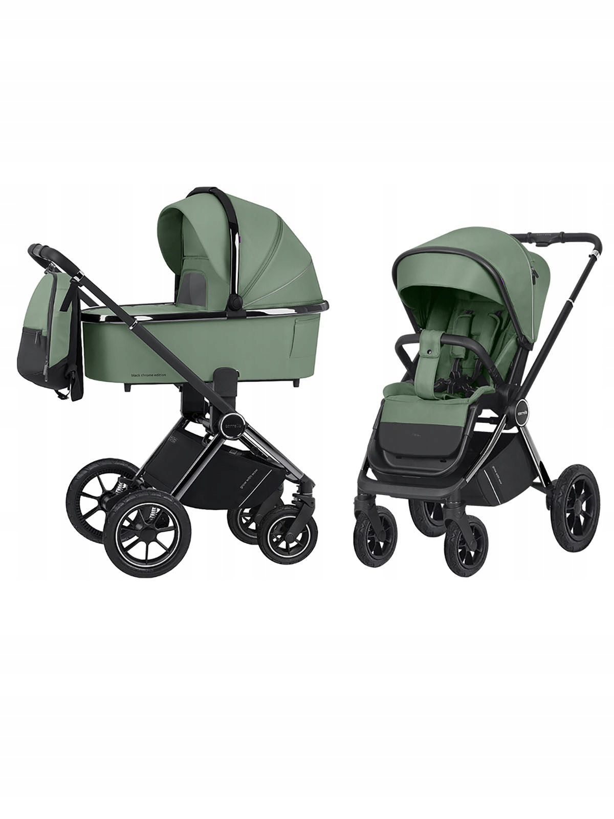 Carrello Ultimo Air – wózek dziecięcy 2w1 – Forest Green Adapter