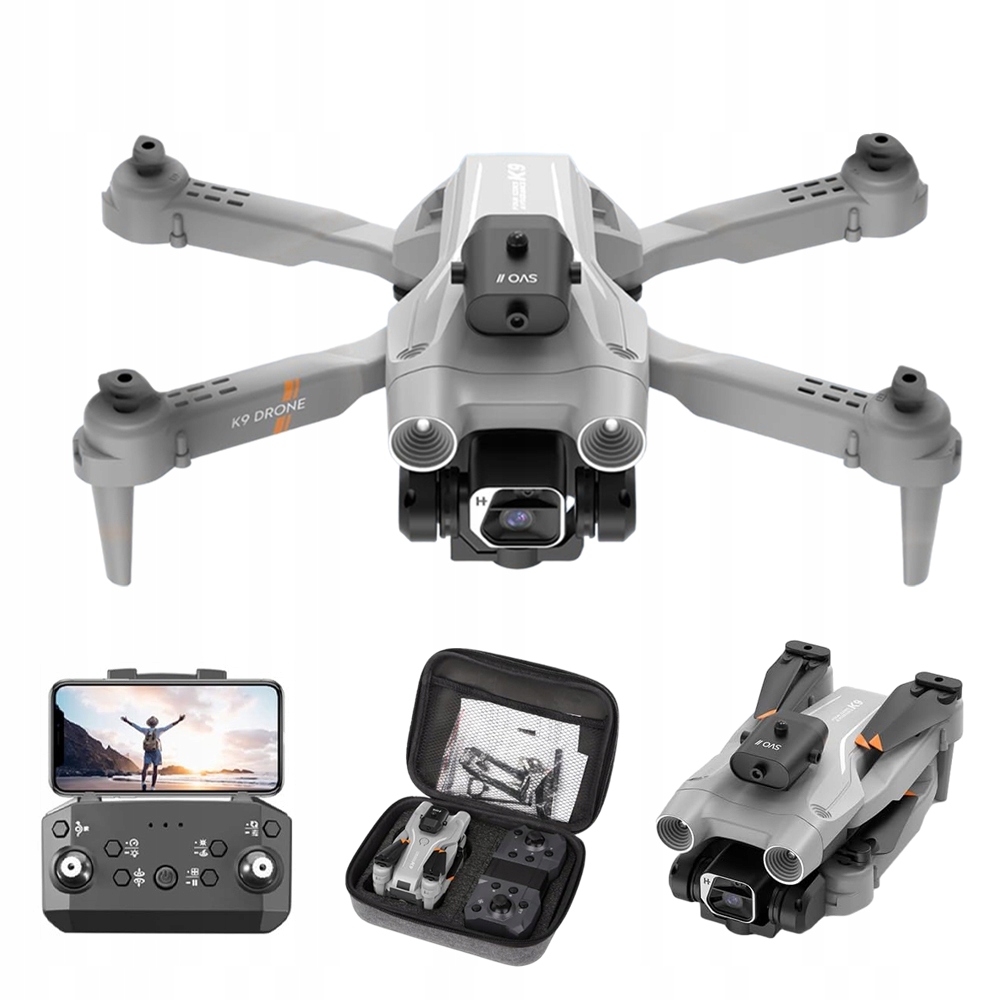 Składany Dron Z 2*KAMERA 4K Hd Quadrocopter Zabawka Może Latać 100M