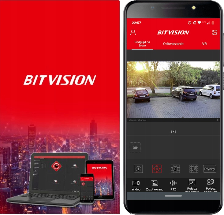 ZESTAW MONITORINGU IP 5MP MOTOZOOM DOM SKLEP FIRMA Zasięg podczerwieni 40 m