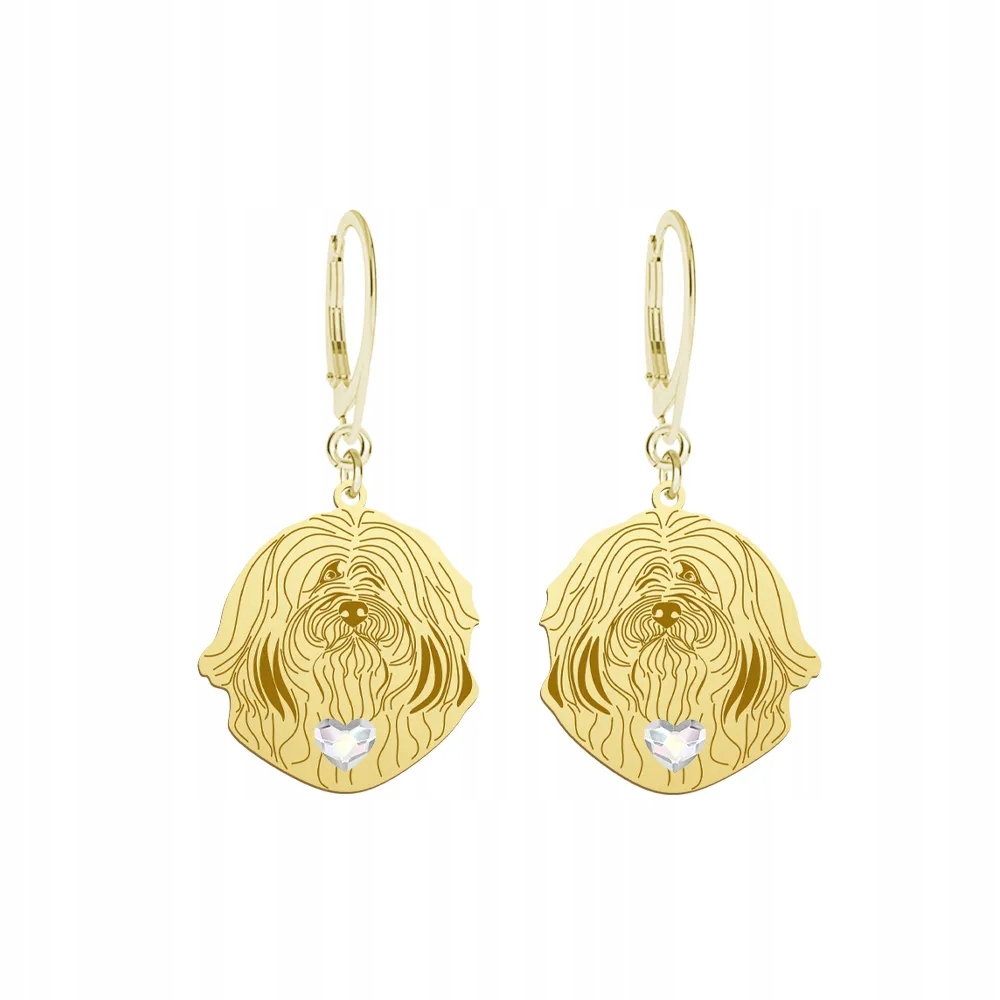 Náušnice Zlaté se psem Havanese 925 Šperky Bigle Dárek Gravírování Bonus