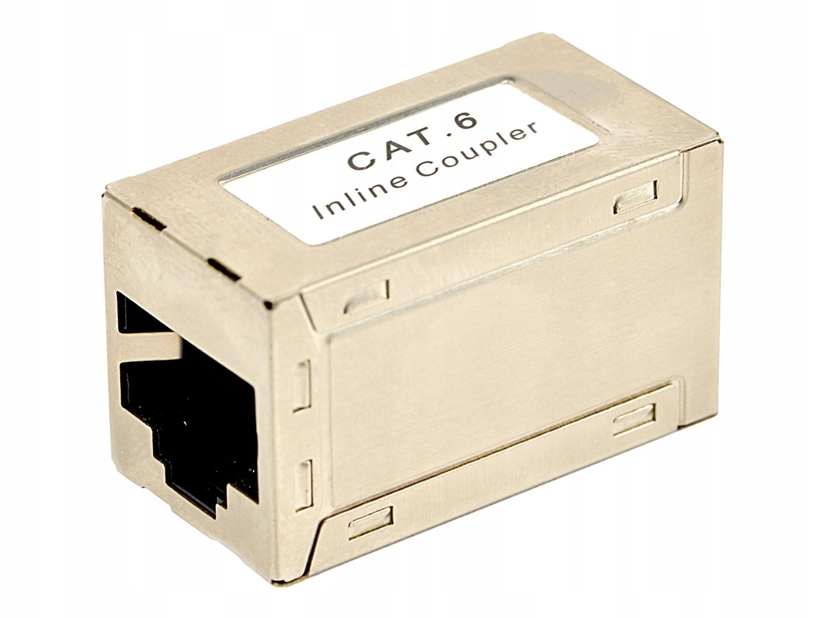 Łącznik Adapter Do Kabli RJ-45 Lan Cat kat 6 ekran