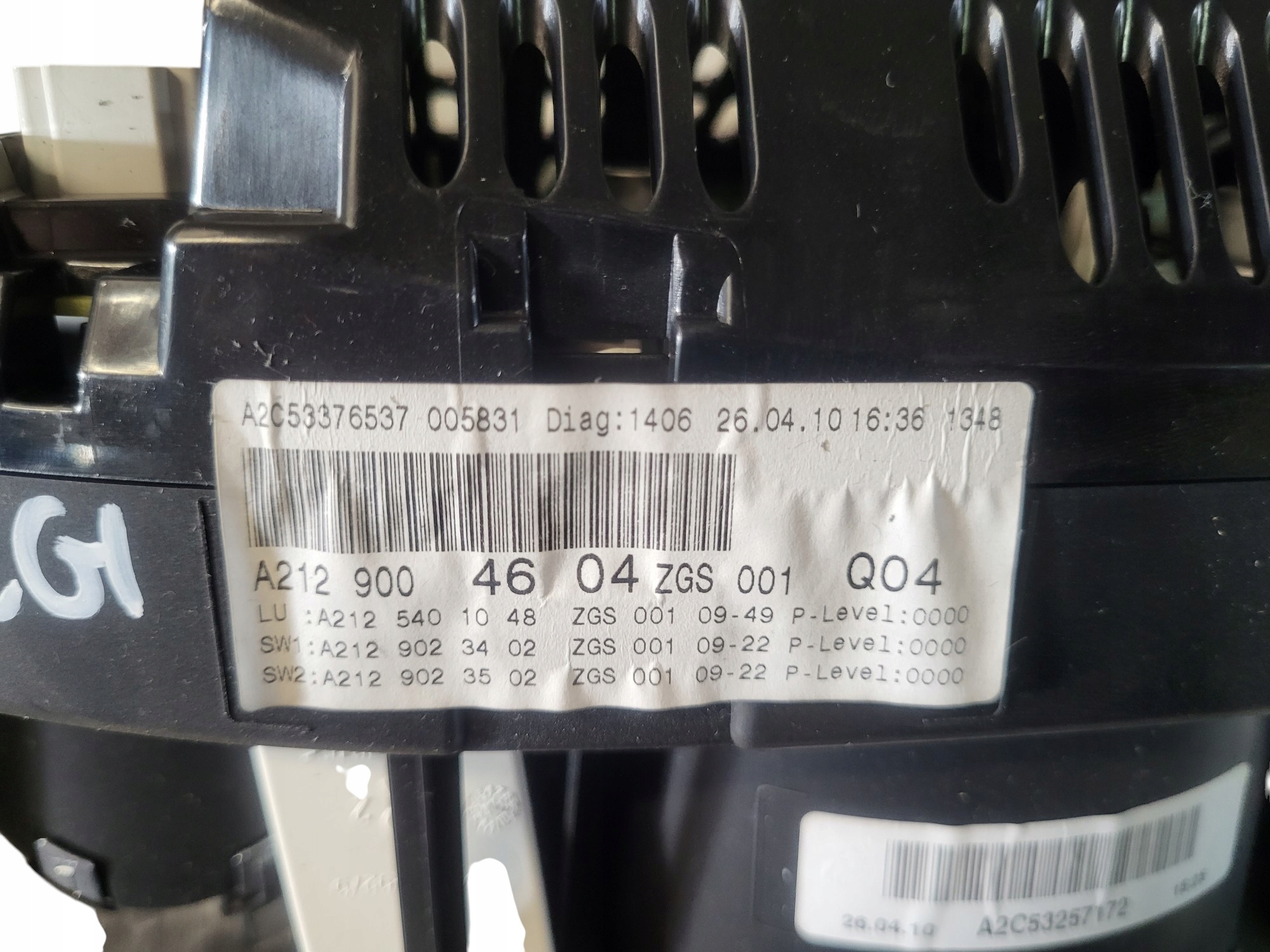 dials dials MERCEDES W207 1.8 CGI UK