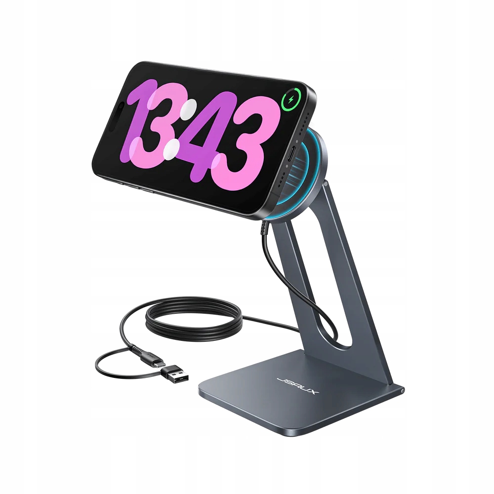 Ładowarka z podstawką MagSafe Magnetic Jsaux do Apple iPhone 12 13 14 15