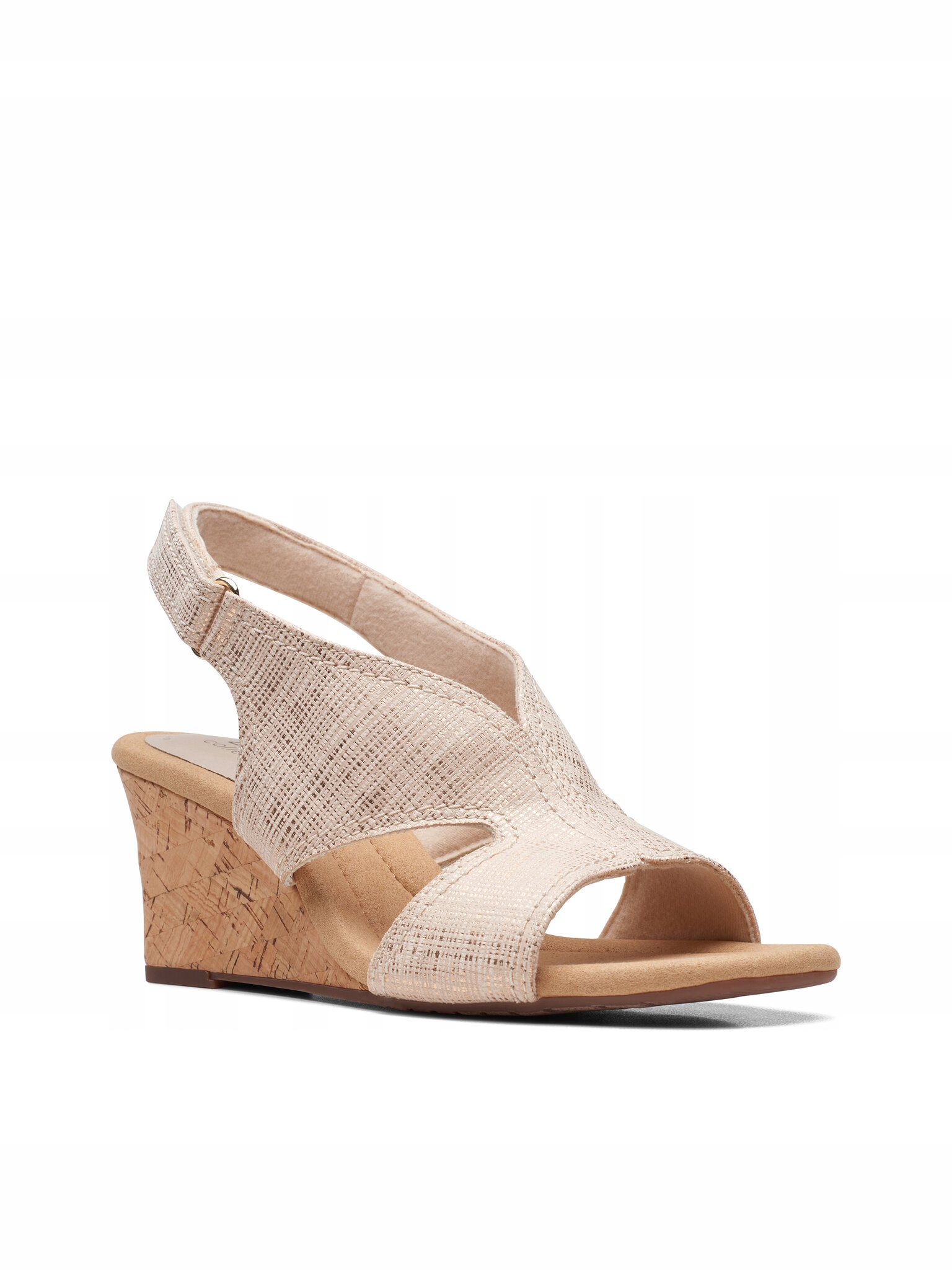 Clarks Sandały Kyarra Aster 26171236 Sand Metallic