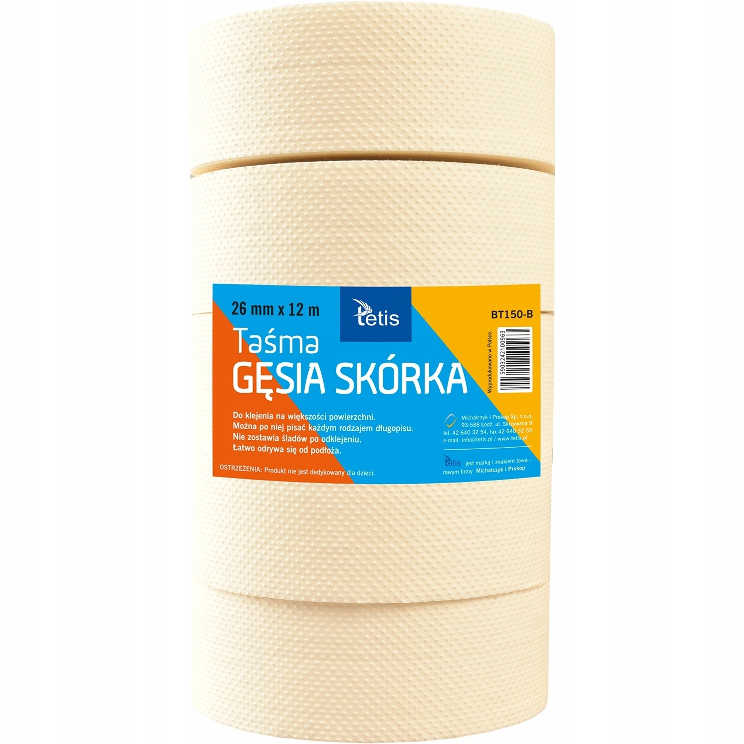 

Taśma Gęsia Skórka 26mm x 12m do Przetworów Tetis