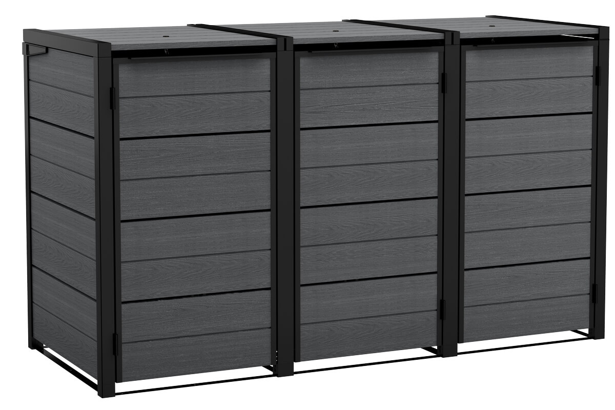 Zabudowa na Kosze na Śmieci Keter Hide Away Schowek 3 Komory 3x 240L