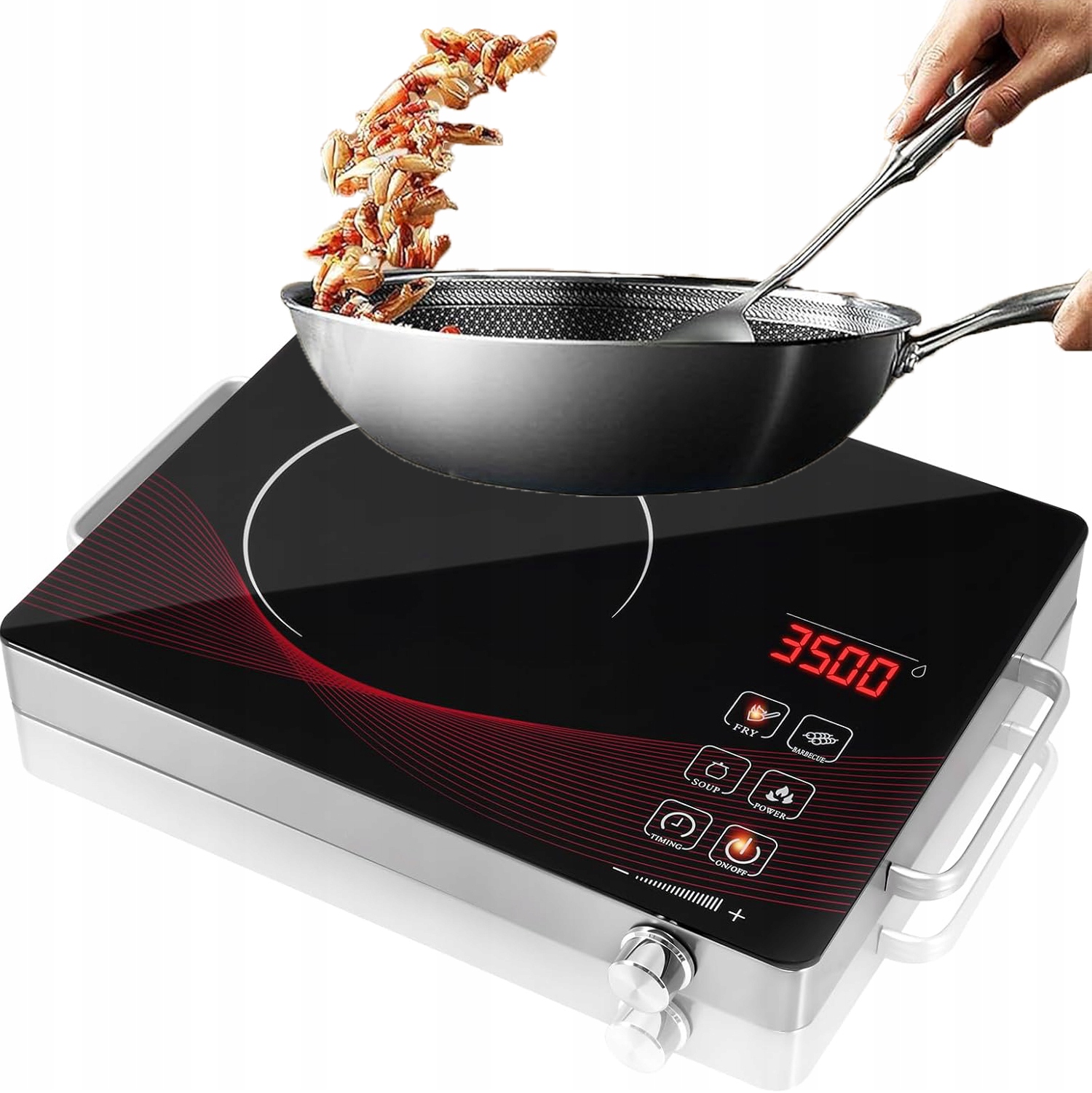 Kuchenka Przenośna Płyta Indukcyjna Jednopalnikowa 3500W +timer +LCD