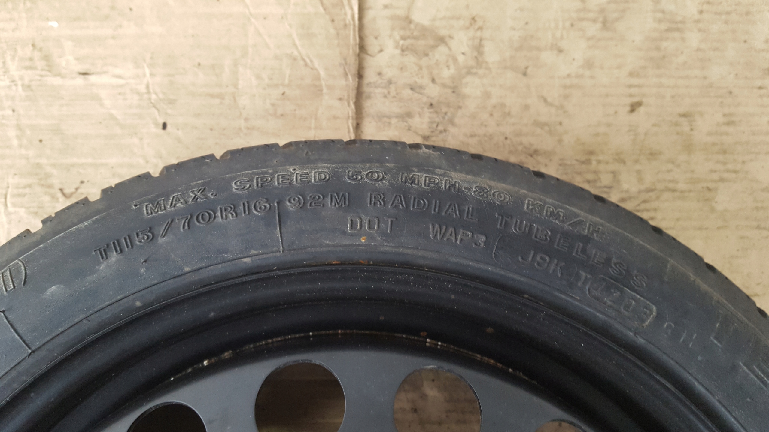 wheel spare OPEL 5x110 4Jx16 H2 ET41