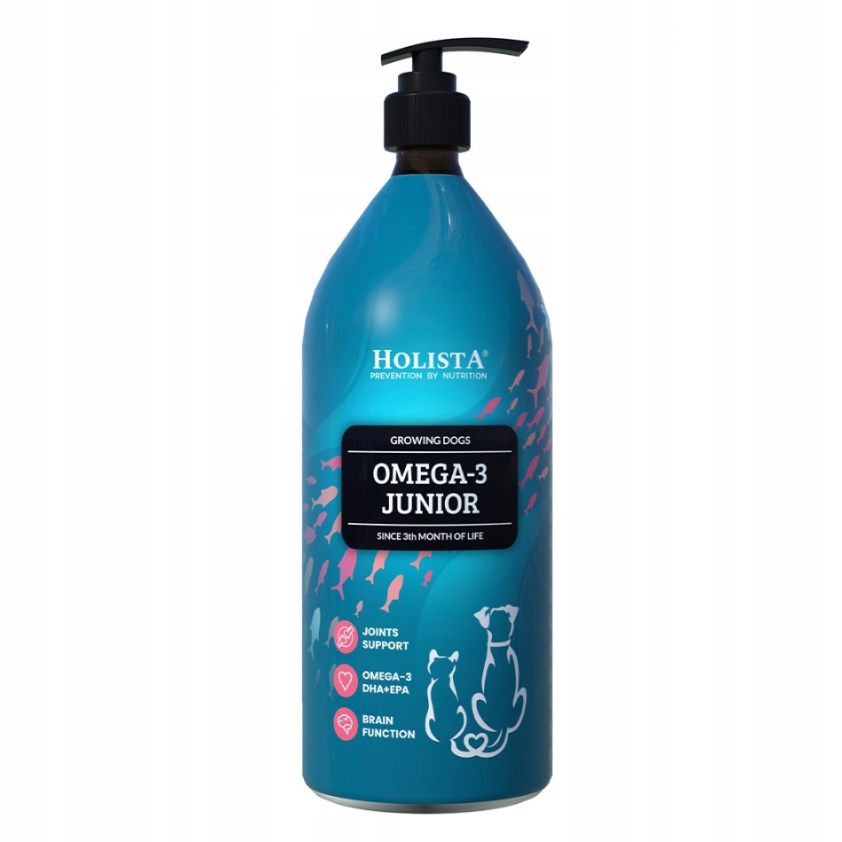 Levně Holista Omega 3 Junior Oil 1000 ml Podpora rozvoje a odolnosti štěňat
