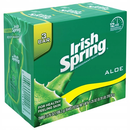 

Irish Spring Aloe Mydło Z Usa 104,8 g x 3 szt
