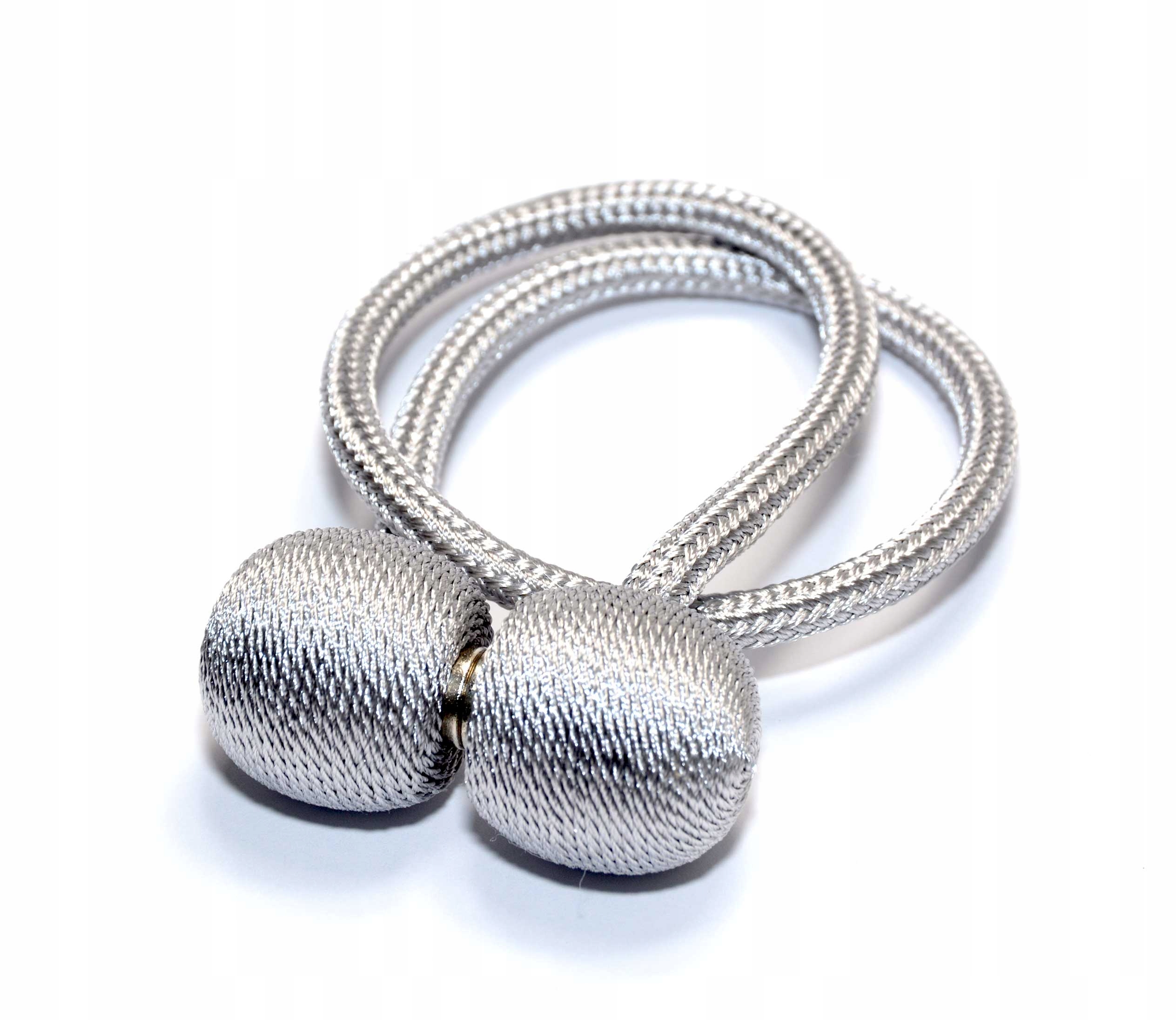 SZNUR NA MAGNES SPINKA KLAMRA MAGNETYCZNA SREBRNA