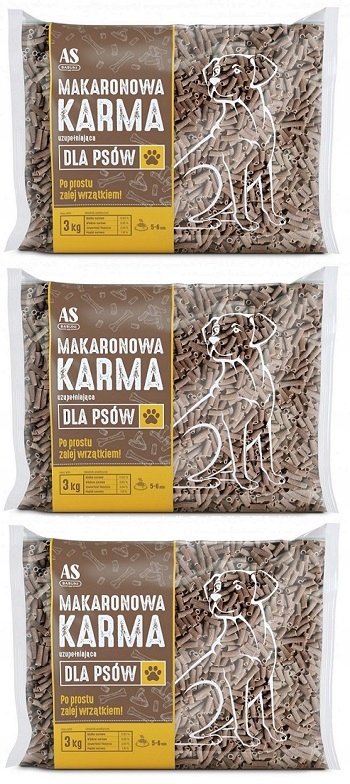 Levně Těstoviny Krmivo pro psa 3 kg As Babuni 3 kusy