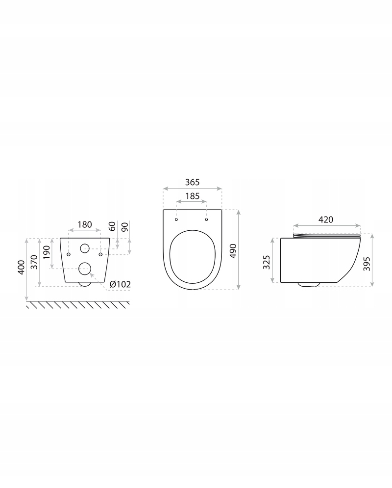 LAVITA SINTO 2.0 miska wc z deską w/o 365x490x365mm Marka Lavita