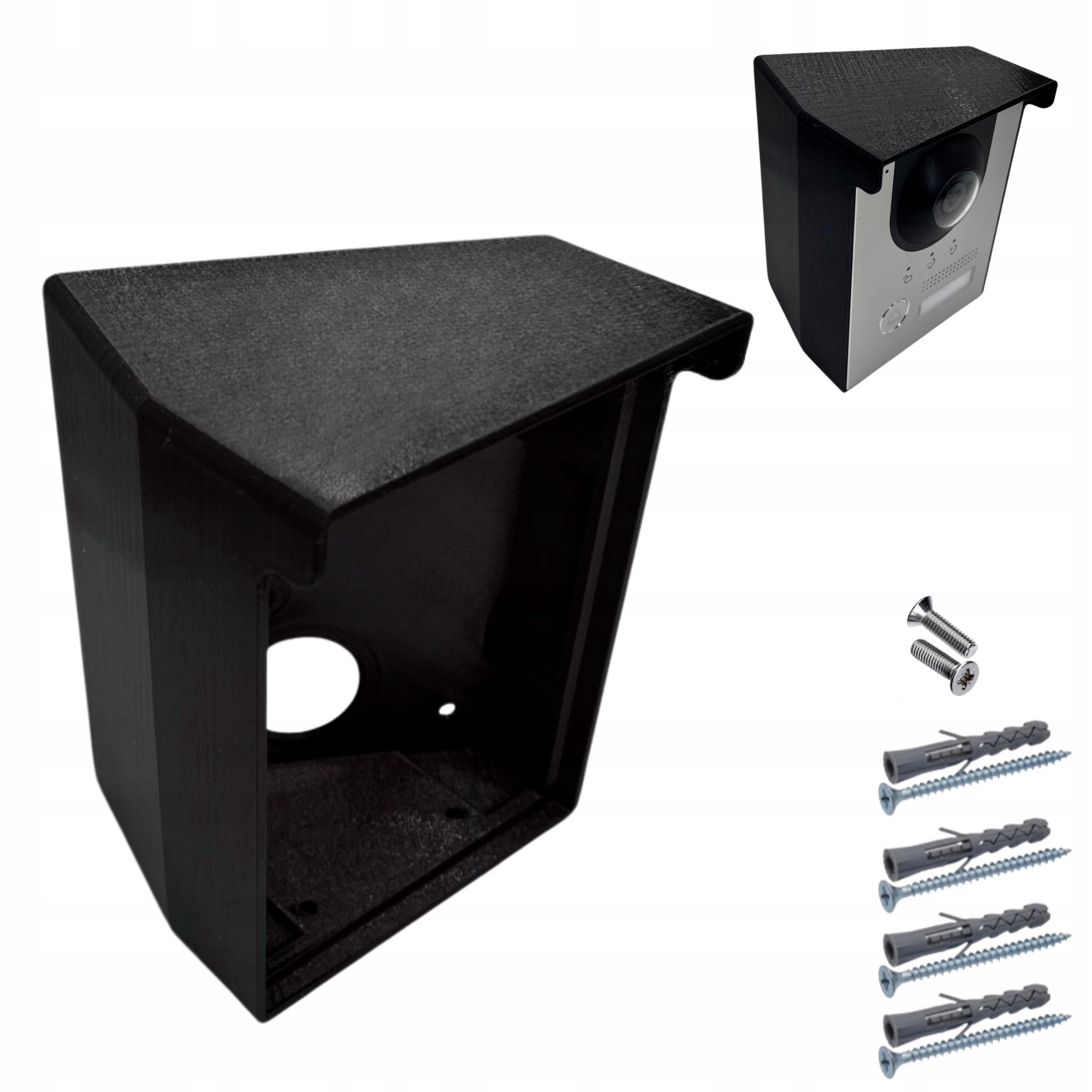 Adaptér pro montáž pod úhlem Videodomofon Dahua VTO2202F-P-S2 Levý Černý