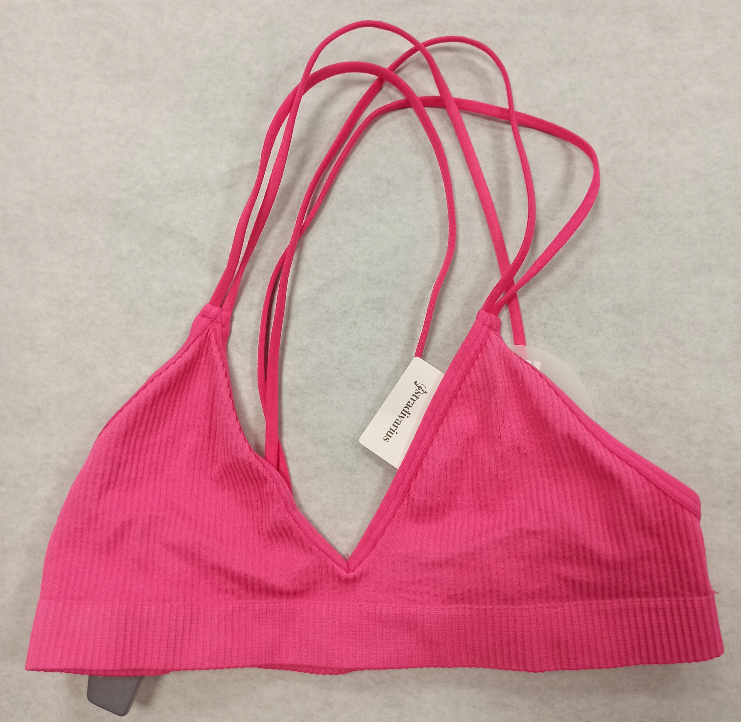 

Stradivarius_prążkowany Top Biustonosz 0409003