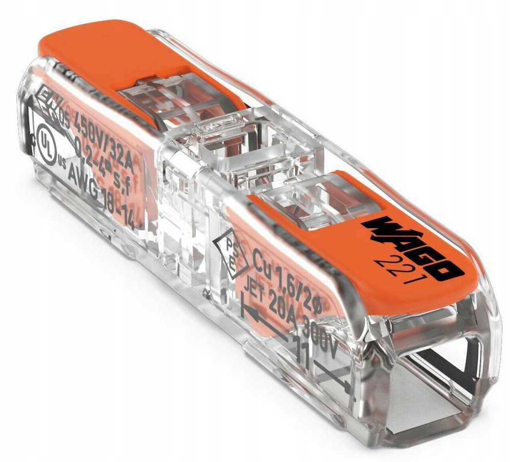 

Szybkozłączka Wago 221-2411 2 x 0,2 4mm² 1szt