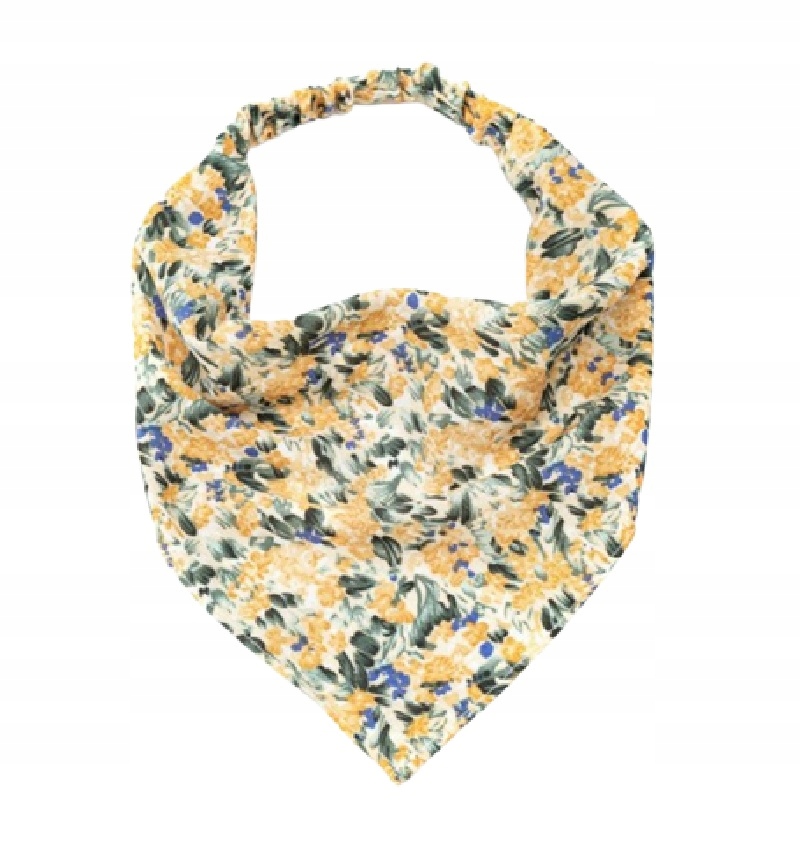 

Opaska Chustka Na Głowę W Kwiaty Żółta Kolorowa