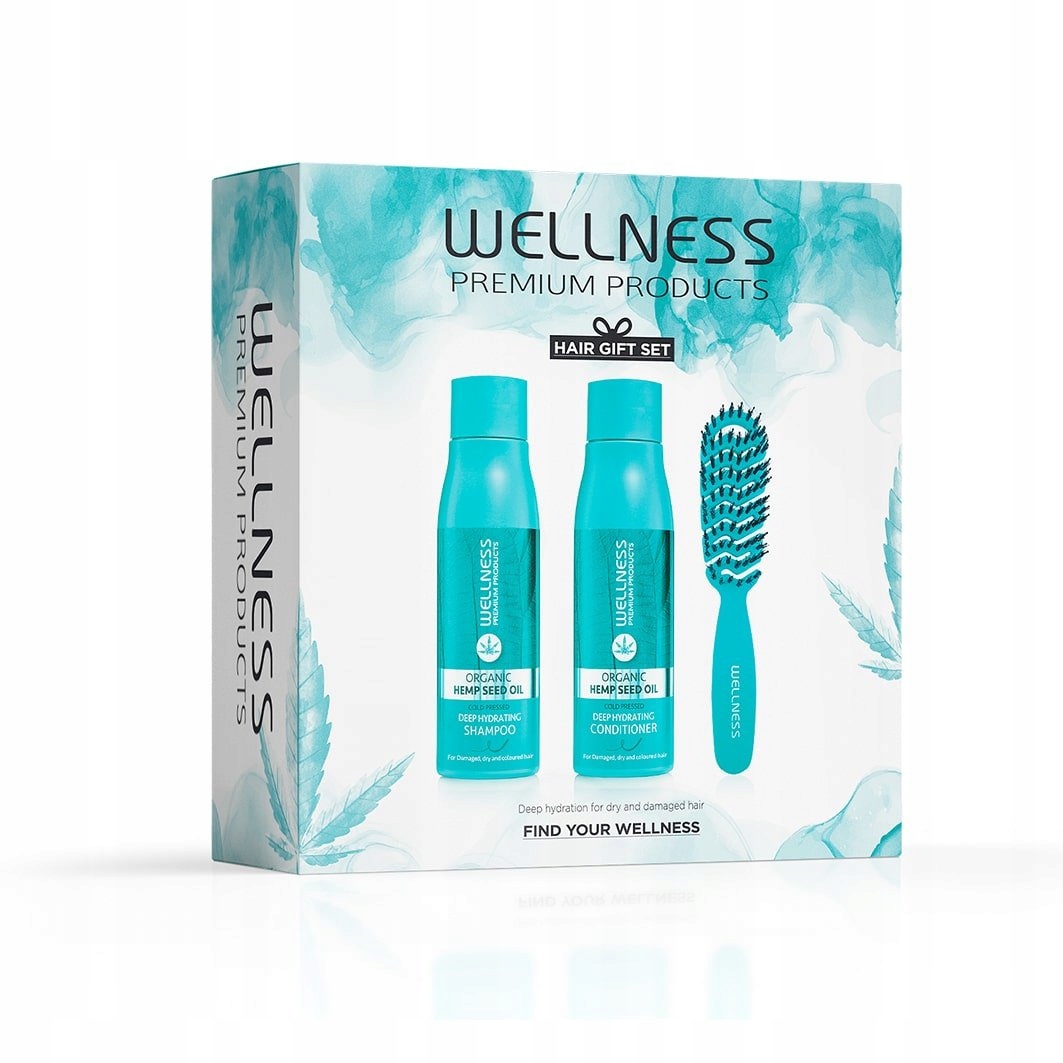Wellness Deep Hydrating sada na vlasy (šampon|kondicionér|kartáč)