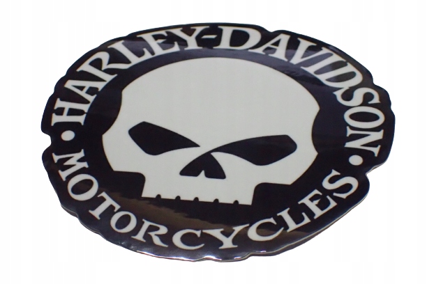 Naklejka Winylowa unikat Harley Motorcycles Skull 9,1 x 9,1 cm