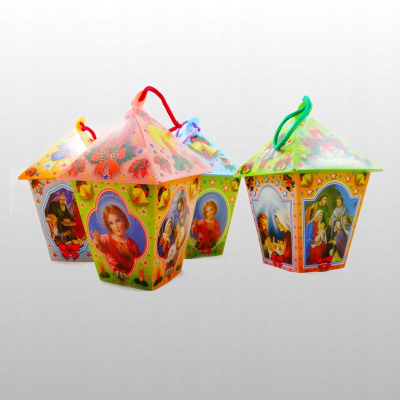 LAMPION RORATNI KOLOROWY (MIX WZORÓW) LED Kolor wielokolorowy