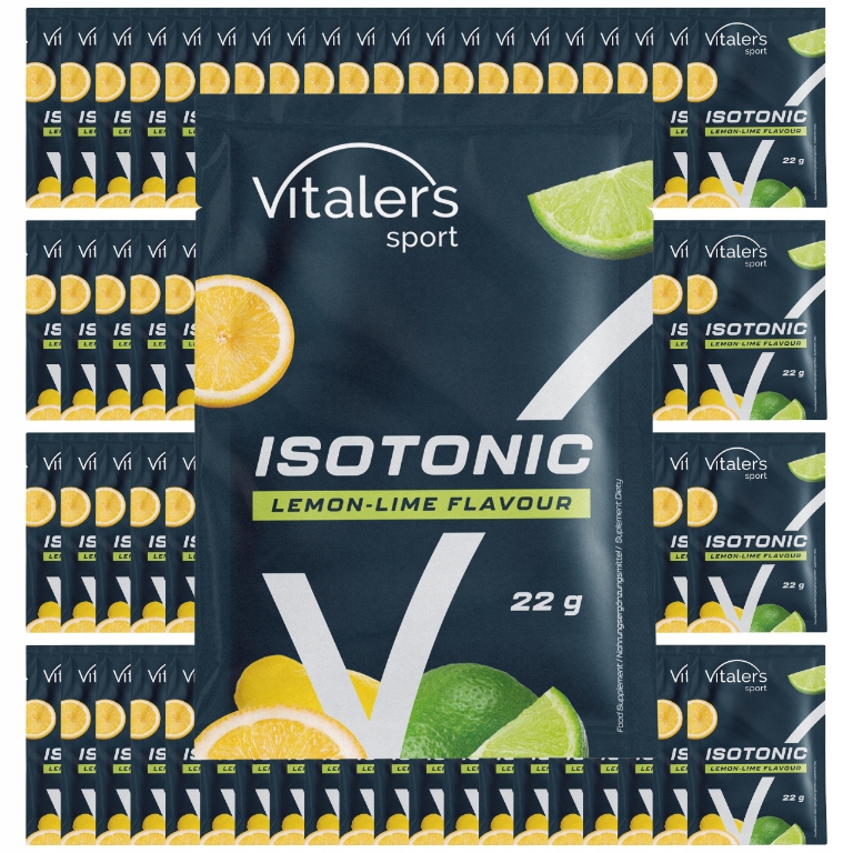 80 x Vitaler's Isotonický nápoj Prášek Elektrolyty Sacharidy Energie 22 g