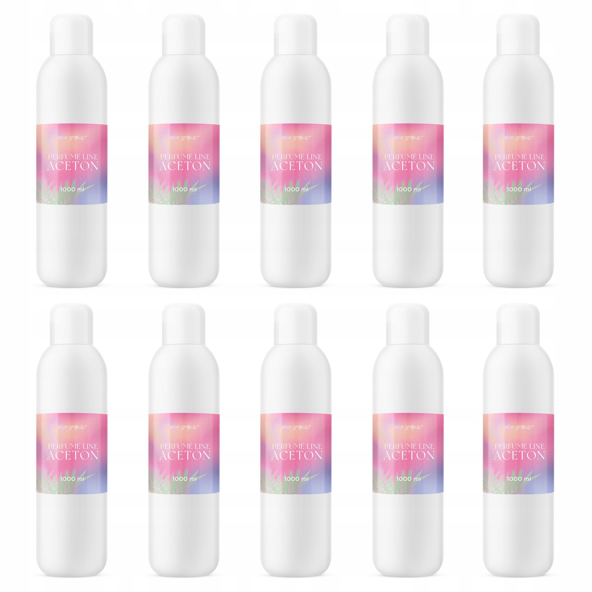 Aceton Parfémovaný tekutý odstraňovač hybridního laku 10 x 1000 ml Aba Group