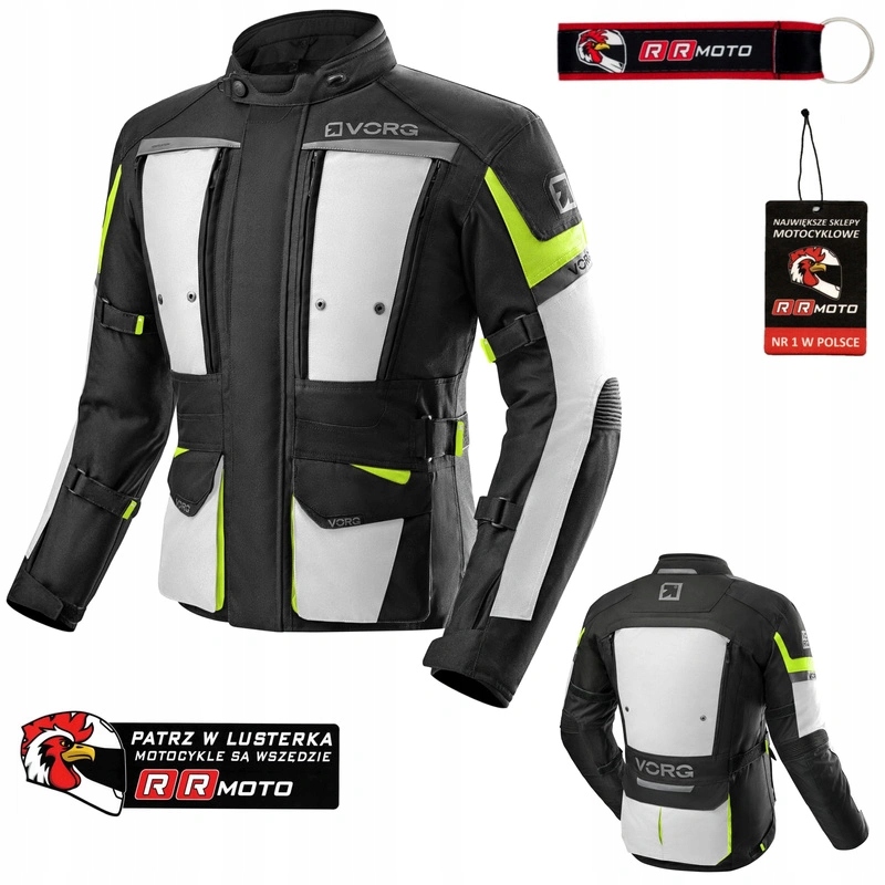 Pánska turistická motocyklová bunda Vorg Cumulus Fluo, vodeodolná Darčeky