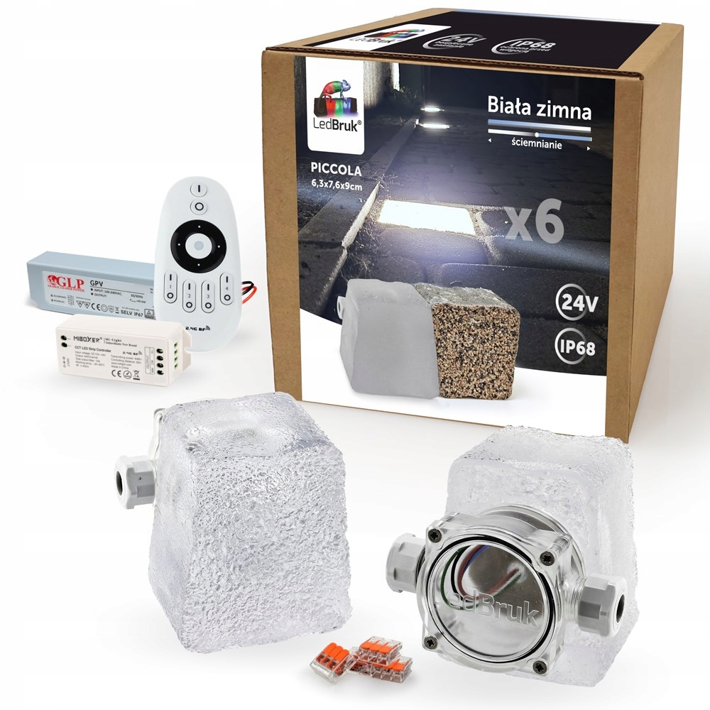 6x Kostka Brukowa LED LedBruk 24V Piccola-B BZ