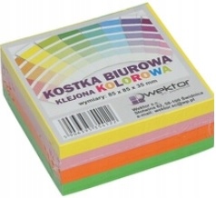 

Notes Kostka Klejona Kolorowe Karteczki 84x84x40mm
