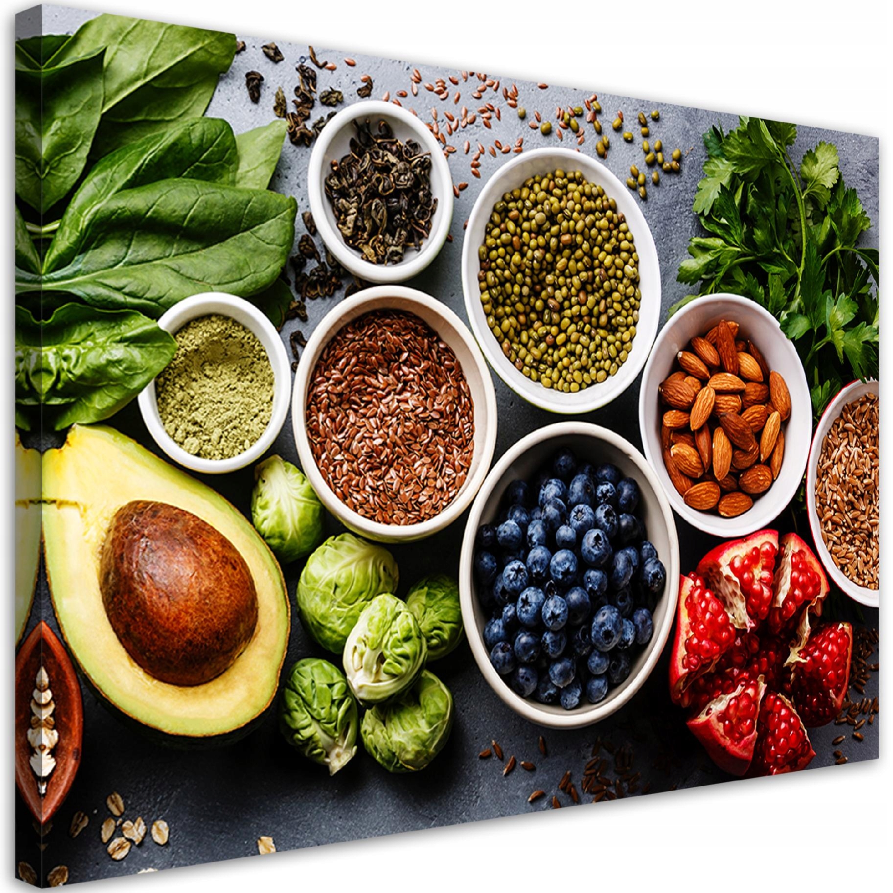 Obraz, Čerstvá zelenina a ovocie 100x70