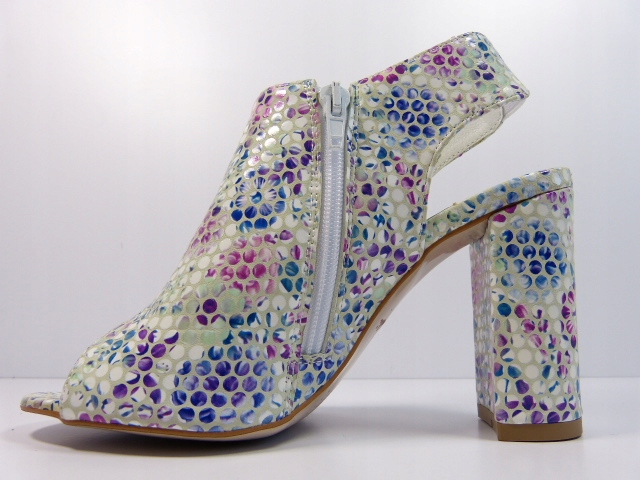 Błękitne sandały damskie na słupku R.Polański 37 Marka R.Polański