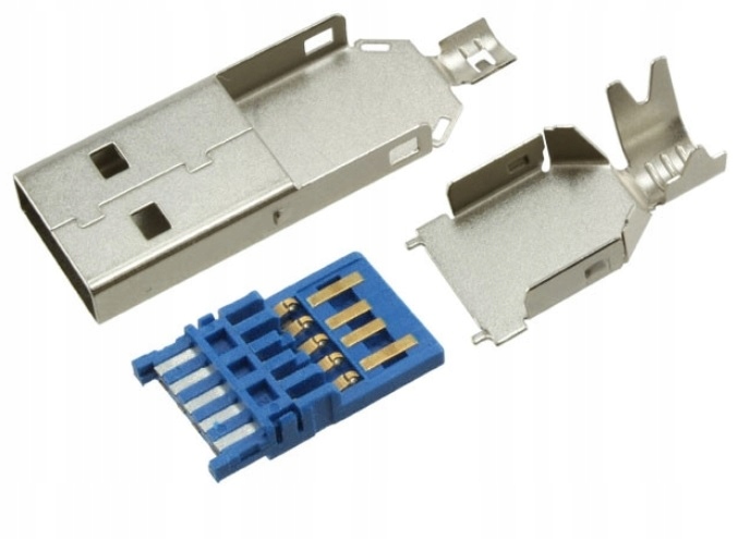 

Wtyk wtyczka Usb 3.0 typu A na kabel przewód(1957)