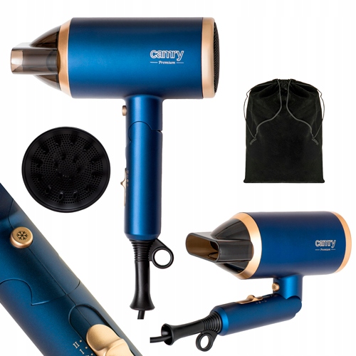 Suszarka Cr 2268 1800W Ion Dyfuzor Składana Rączka