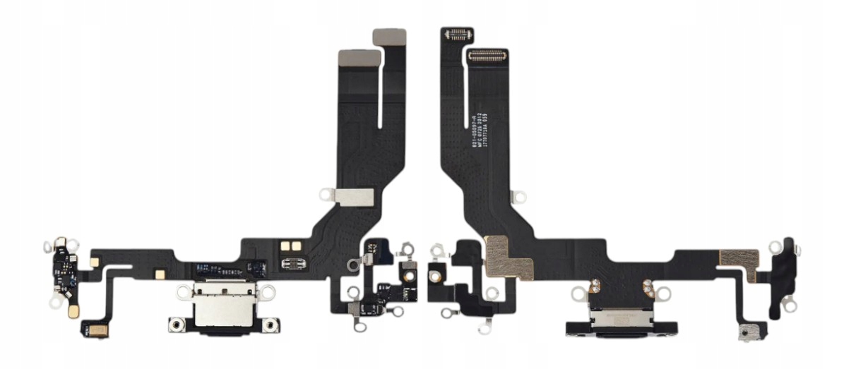 Hq Gniazdo ładowania Usb złącze mikrofon do Apple iPhone 16e 17e (czarne)