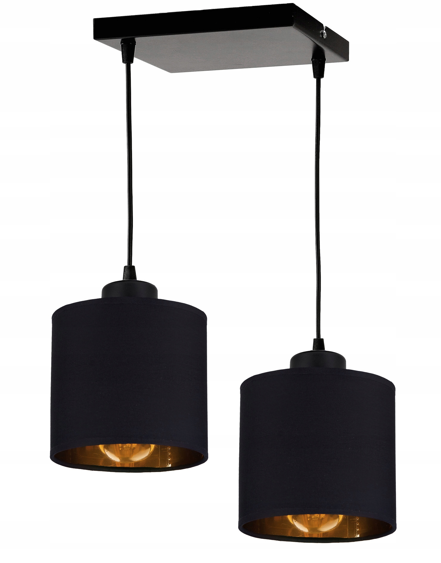 Závěsná Lampa Zwis lustr sufiová Abażur zlatá 2