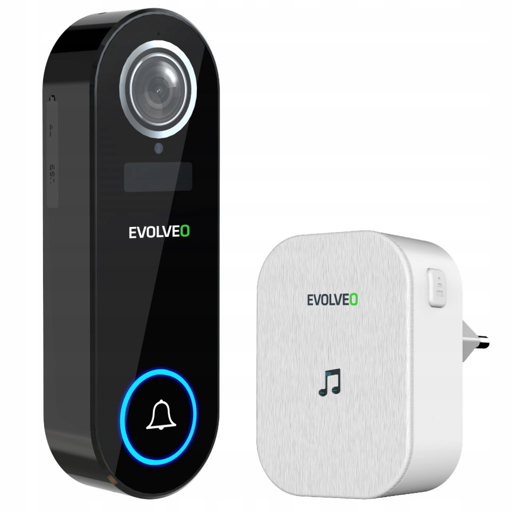 Evolveo Ringo DB2, Bezdrôtový šikovný videozvonček+zvonček do zásuvky…