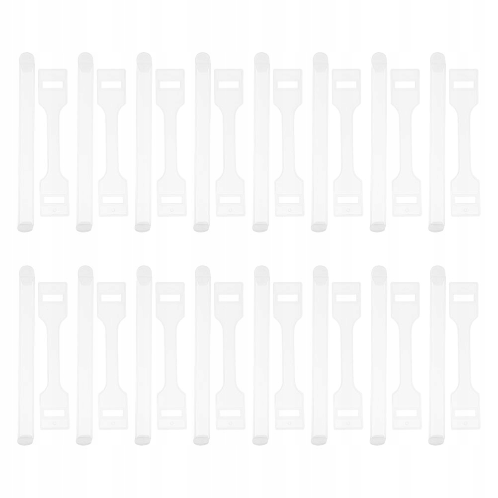 50Pcs Transparent Plastic Handles for Cardboard Box Replacement Grip