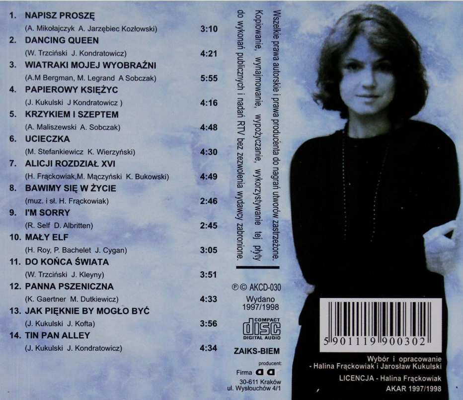 Halina Frąckowiak - Antologia vol. 1 Gatunek pop