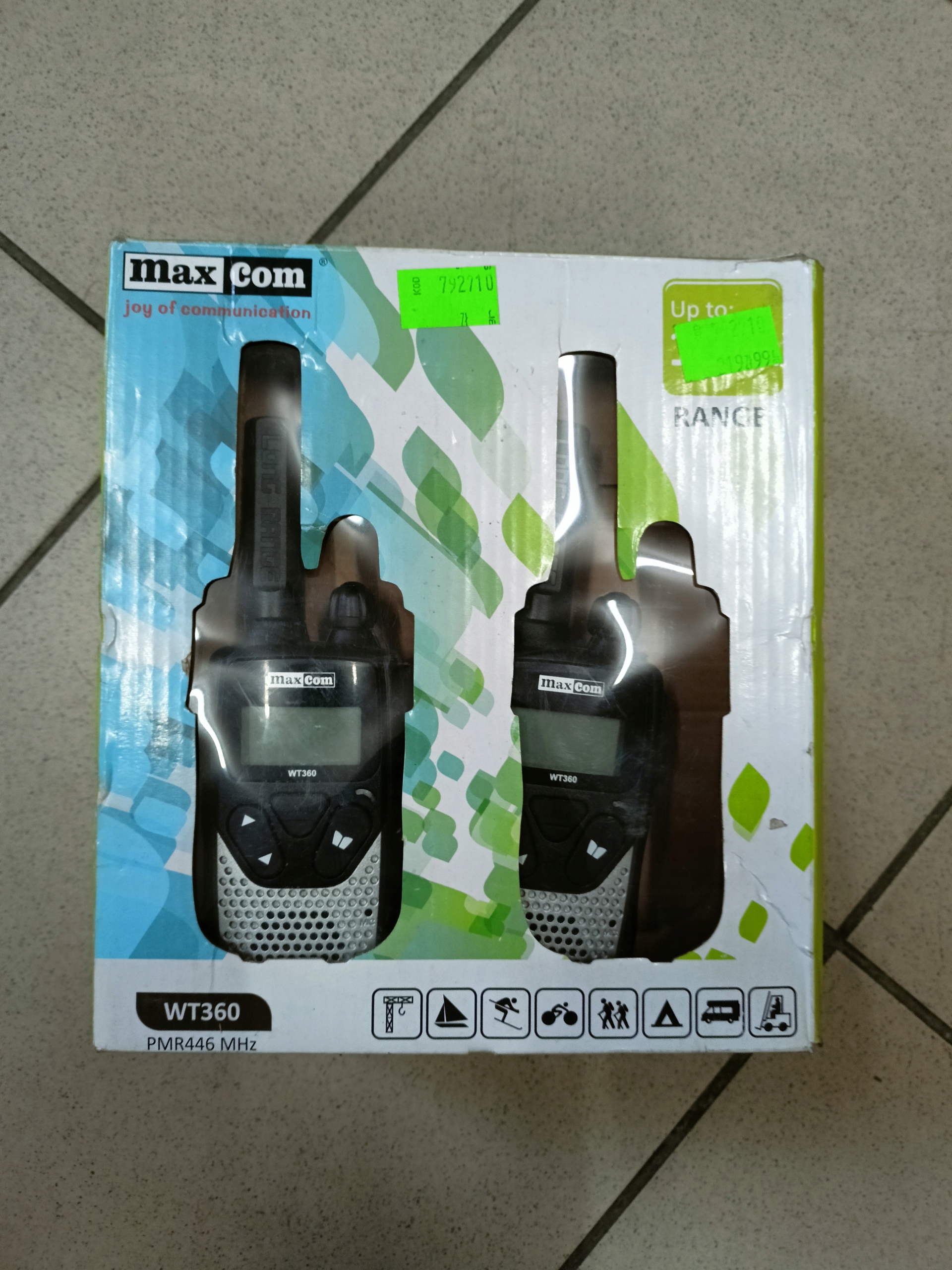RADIOTELEFON MAXCOM WT360 PMR446 MHZ
