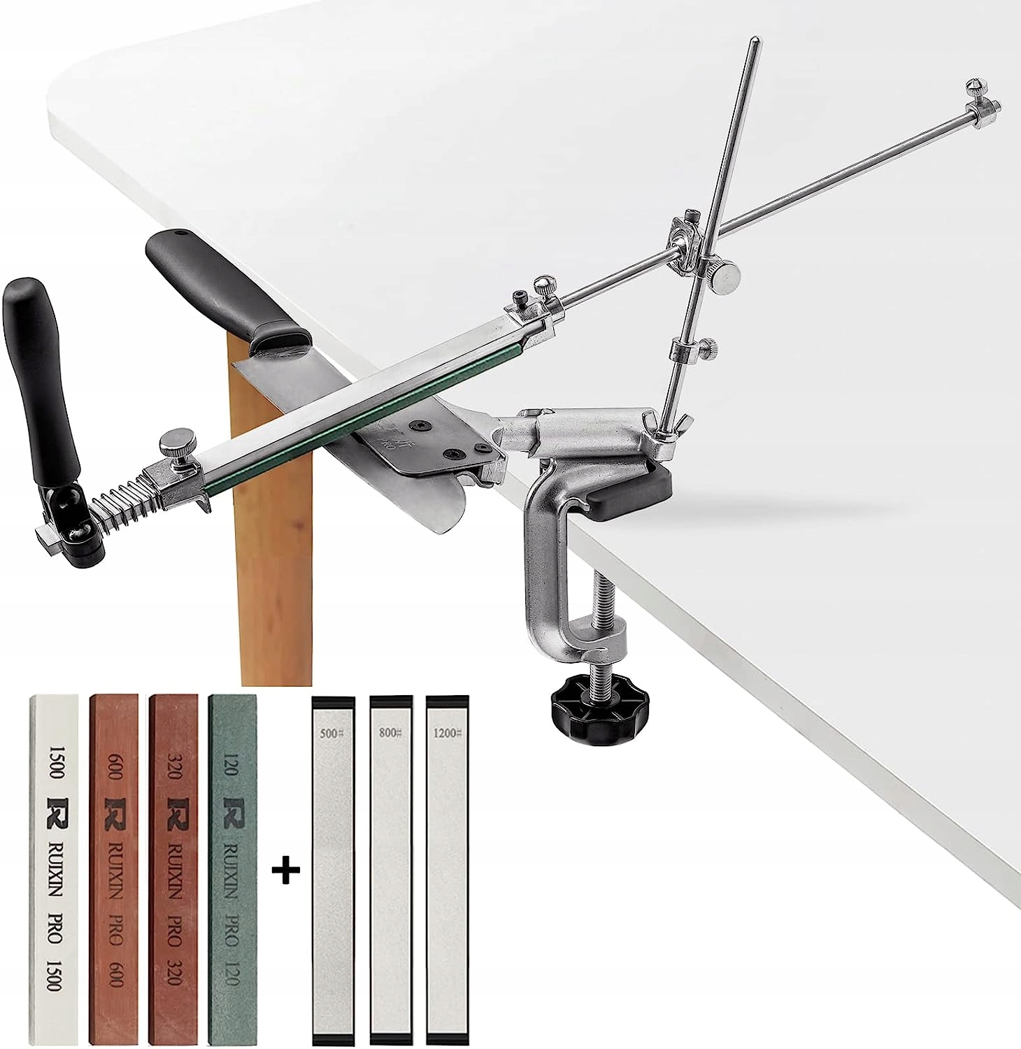 ПРОФЕССИОНАЛЬНАЯ ТОЧИЛКА ДЛЯ НОЖЕЙ, ТОЧИЛЬНЫЙ КАМЕНЬ, 7 КАМНЕЙ, НАБОР ДЛЯ ЗАТОЧКИ RUIXIN