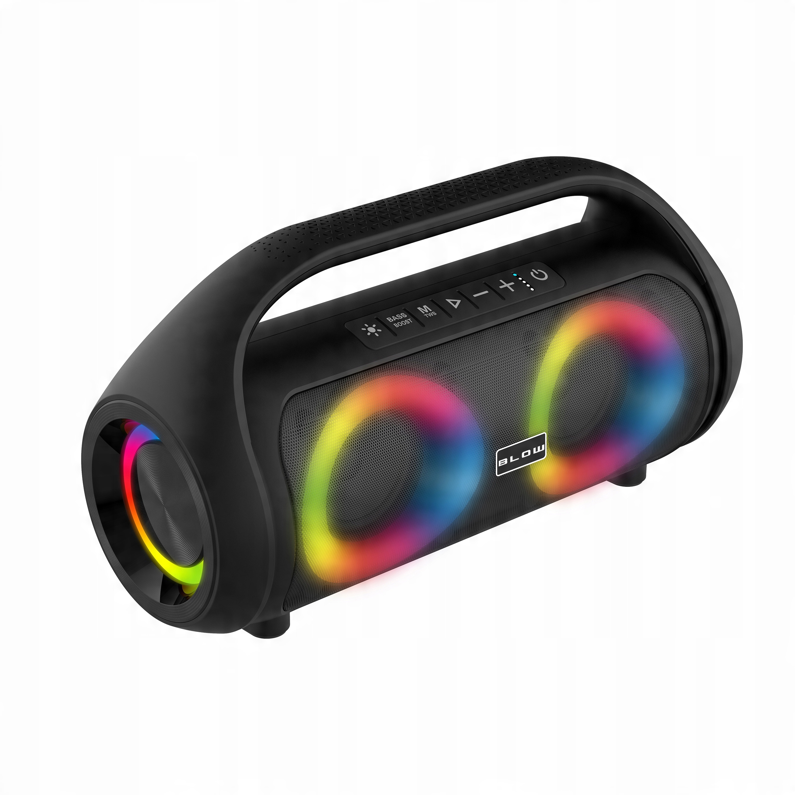 GŁOŚNIK BLUETOOTH PRZENOŚNY BEZPRZEWODOWY WODOODPORNY IPX5 RADIO FM USB RGB Marka Blow