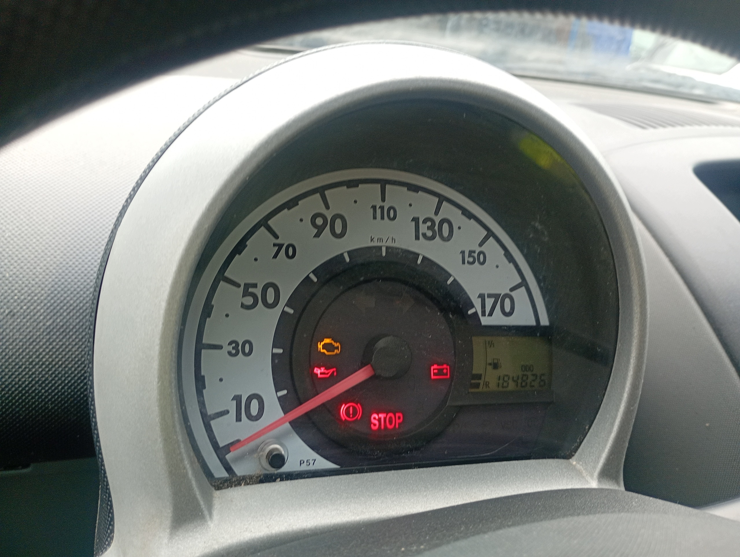 dials dials tachometer Citroen C1 05-14 1.4 HDI przebieg 184826 km