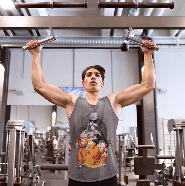 TANK TOP DRAGONBALL DBZ GOKU DRAGON BALL 2 Dekolt okrągły