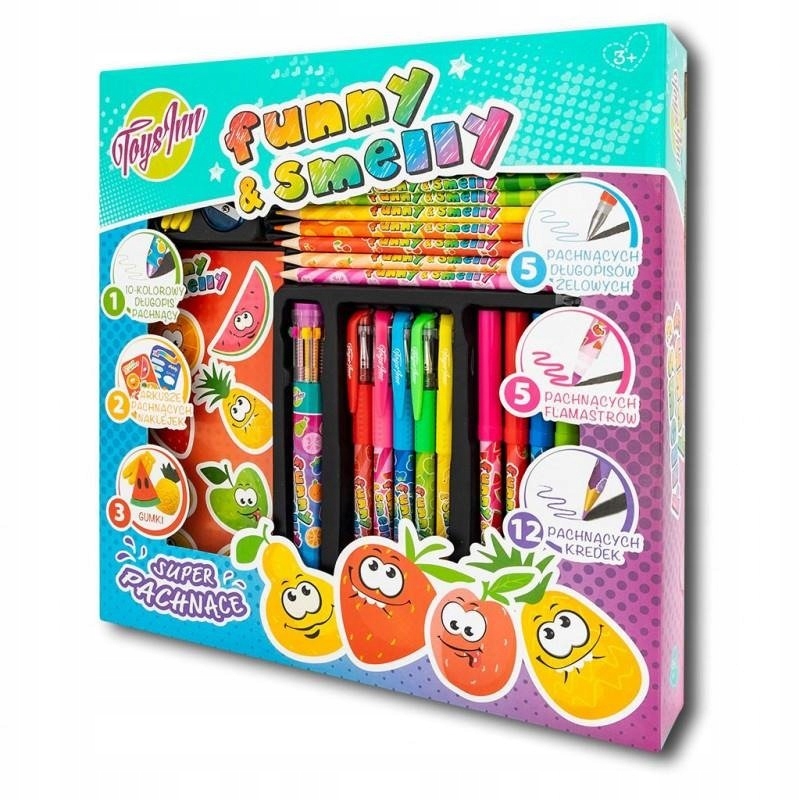 

Duży zestaw do kolorowania pachnące mazaki kredki