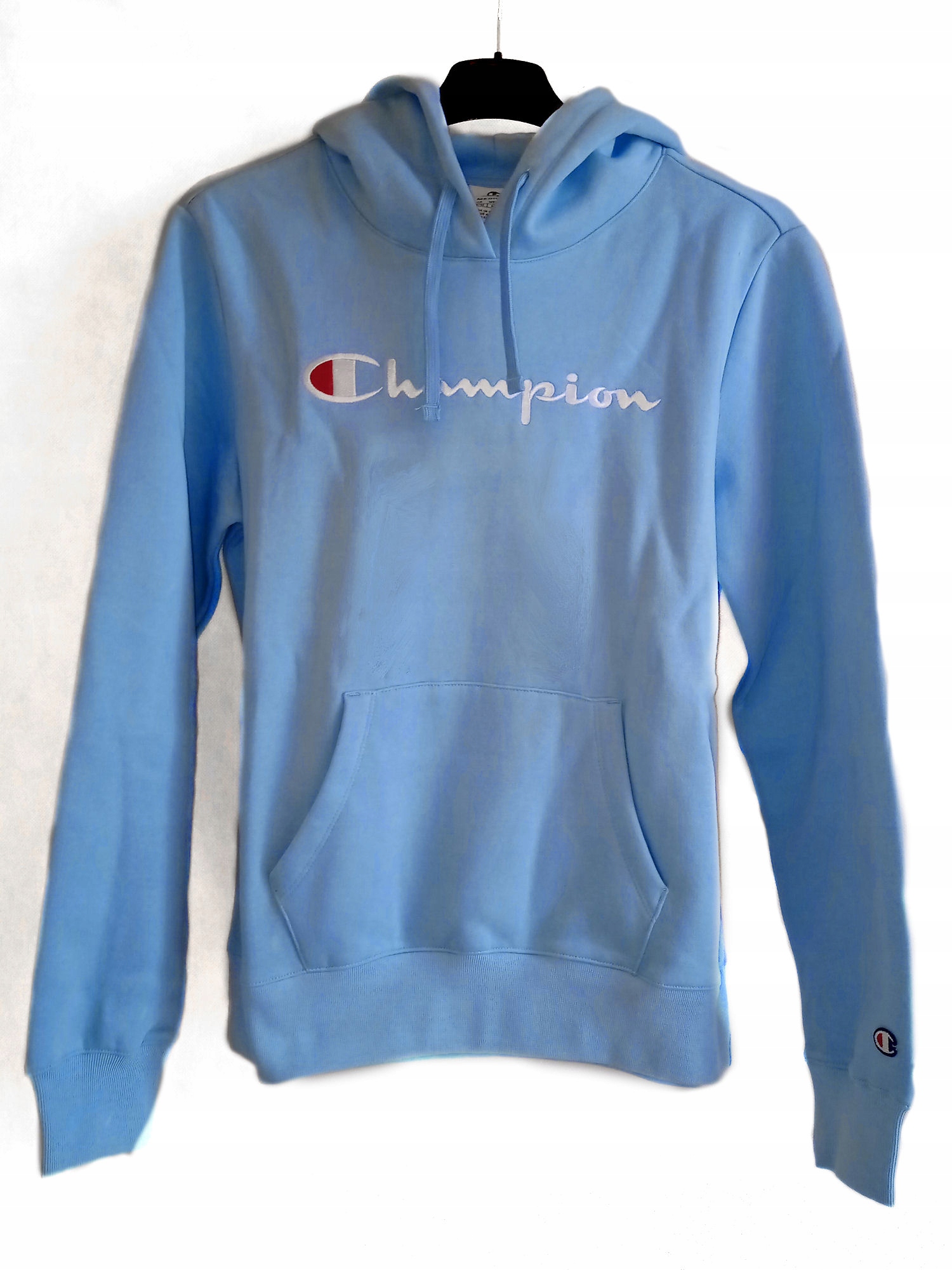 Mikina dámská Champion s kapucí 117420-BS083 modrá s kapucí XL