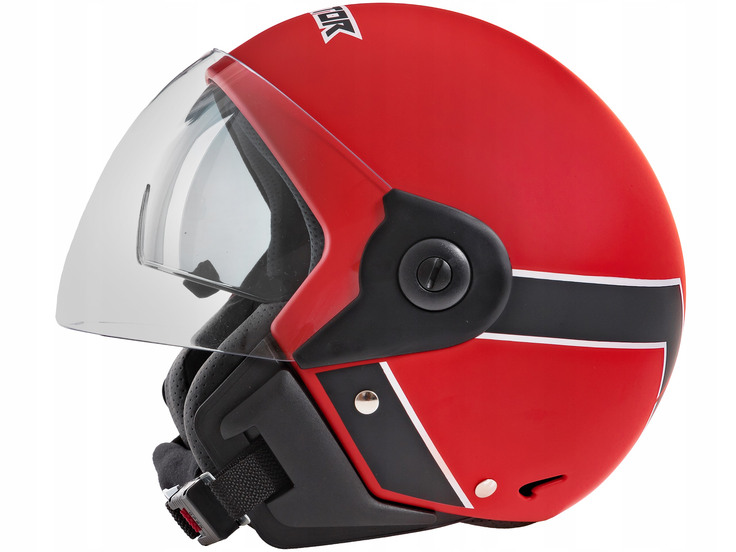 

Kask Młodzieżowy Na Motor Skuter Mat Z Blendą Vt S
