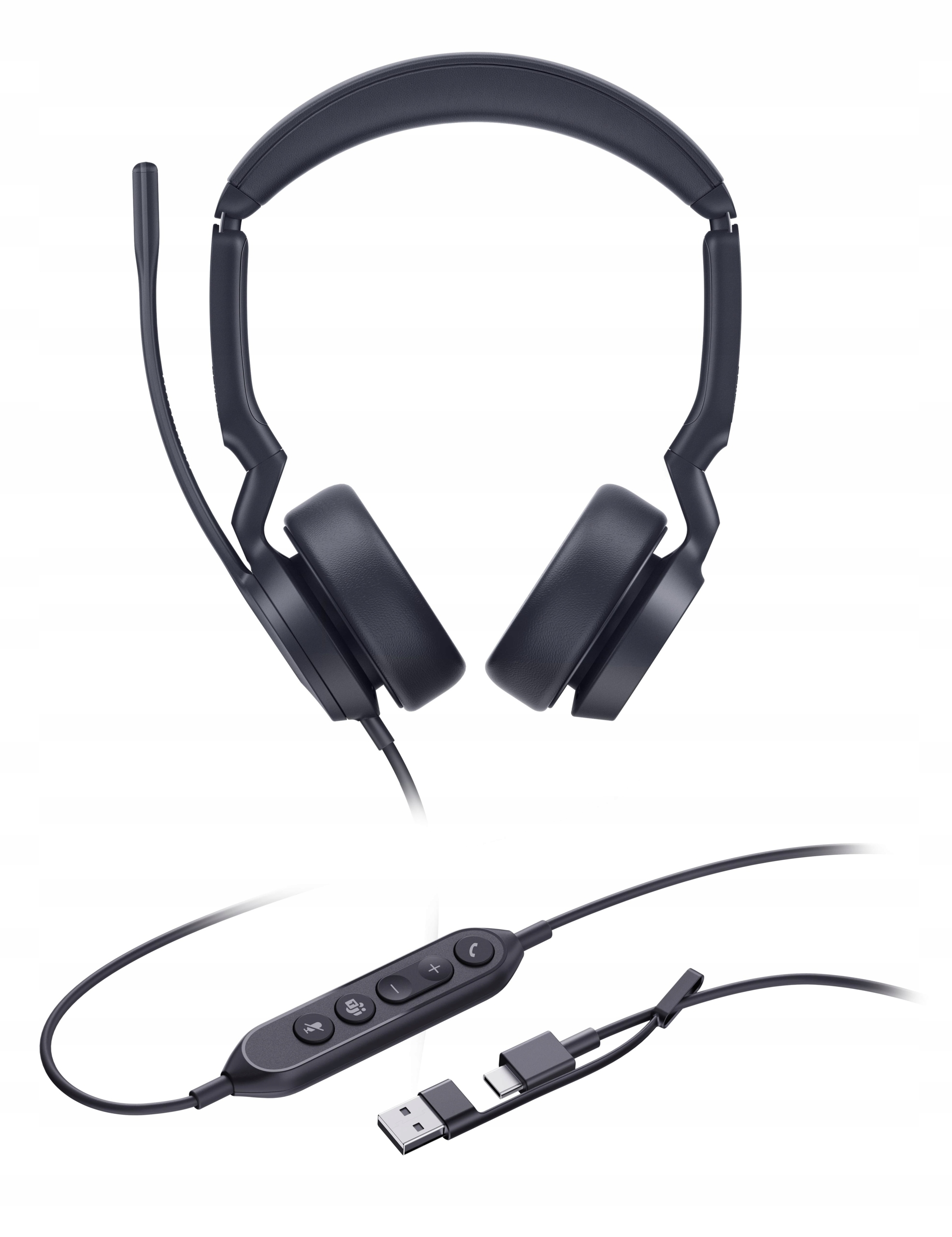 Yealink UH44 Dual Teams Usb-c/a, drôtová náhlavná