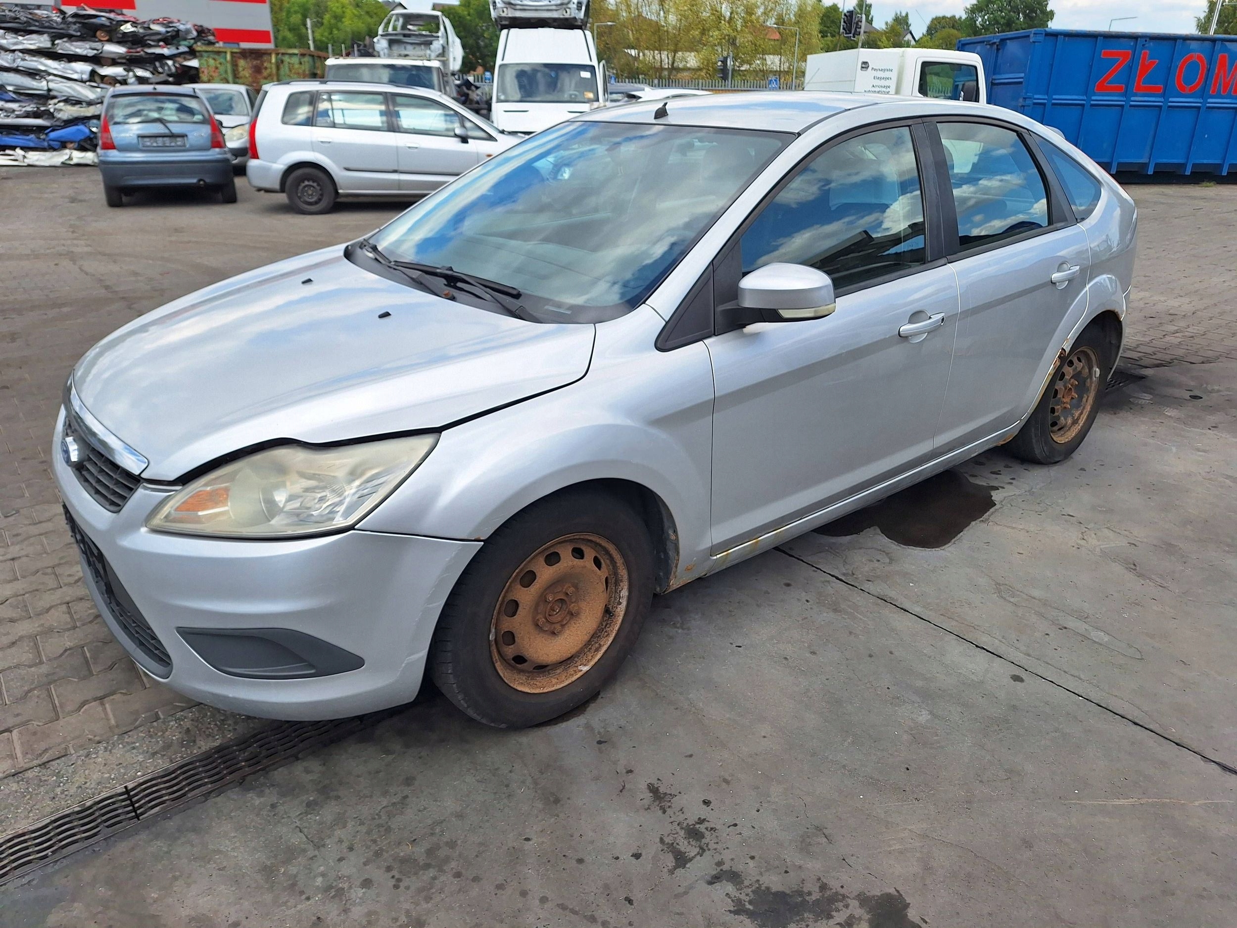 FORD FOCUS 2 II MK2 LIFT 08-11 silver 03 O3 mirror left 6-PIN