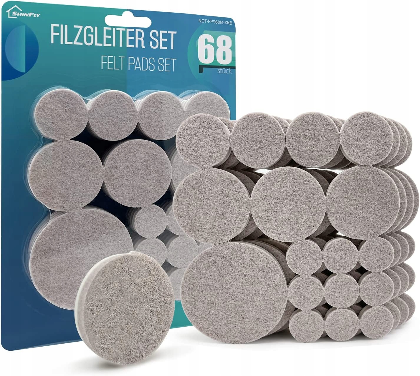 68X ZESTAW SAMOPRZYLEPNE FILCOWE PODKŁADKI POD MEBLE