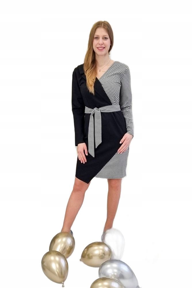 Šaty s Pepitkou Černobílá 42